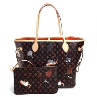 ルイヴィトン(LOUIS VUITTON)のルイヴィトン LOUIS VUITTON ネヴァーフルMM M44441 モノグラム  カバン キャットグラム トートバッグ モノグラムキャンバス マロン ブラウン 未使用(トートバッグ)