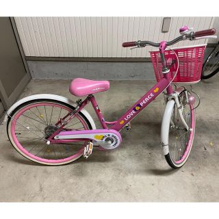 子供自転車　22インチ　ピンク(自転車)