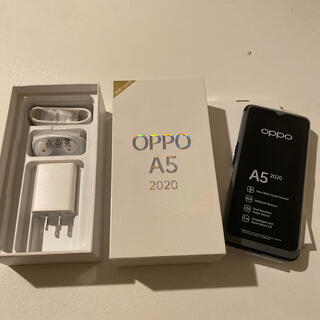 ラクテン(Rakuten)のOPPO A5 2020 グリーン 楽天モバイル SIMフリー(スマートフォン本体)