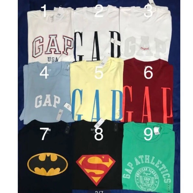 GAP(ギャップ)の【新品未使用タグ付き正規品 10枚セット】GAP　Tシャツ メンズのトップス(Tシャツ/カットソー(半袖/袖なし))の商品写真