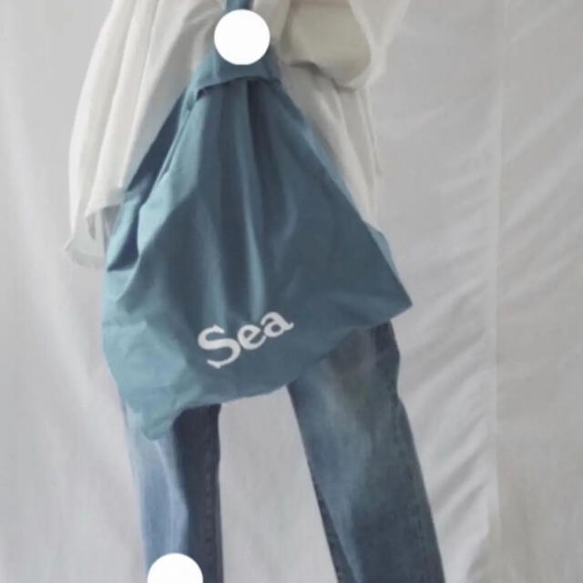 SEA(シー)のSEAエコバックMブルー レディースのバッグ(エコバッグ)の商品写真