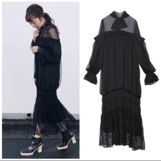 アメリヴィンテージ　CATTLEYA SHEER DRESS