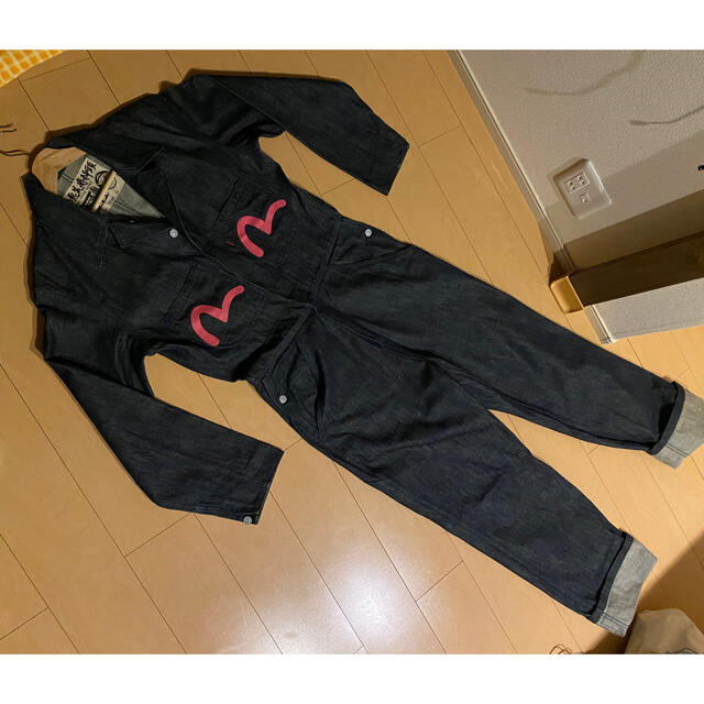 EVISU(エビス)のエヴィス EVISU つなぎ ピンク カモメ メンズのパンツ(デニム/ジーンズ)の商品写真