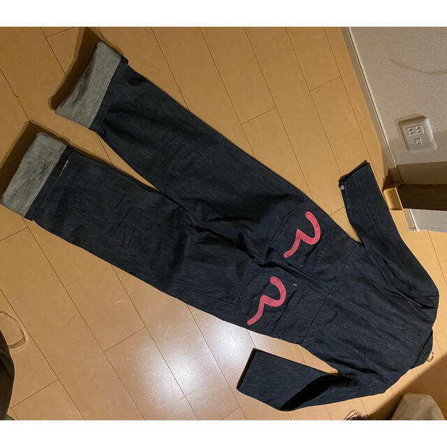 EVISU(エビス)のエヴィス EVISU つなぎ ピンク カモメ メンズのパンツ(デニム/ジーンズ)の商品写真