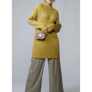 スナイデル(SNIDEL)の♡SNIDEL 大人気完売品　破格　ワイドリブニットミニワンピース　正規品♡(ミニワンピース)