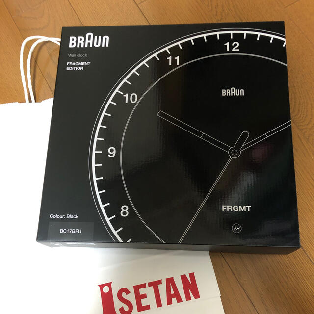 となります ヤフオク! - BRAUN x FRAGMENT DESIGN MALL CLOCK BLACK ブラ ポリシー