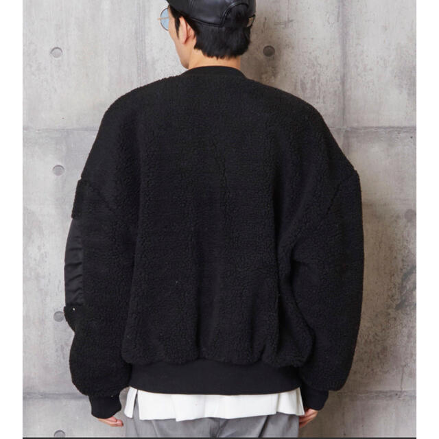 BEAUTY&YOUTH UNITED ARROWS(ビューティアンドユースユナイテッドアローズ)の値下げUnrelaxingボアMA-1ブルゾン定価28600円   メンズのジャケット/アウター(ブルゾン)の商品写真