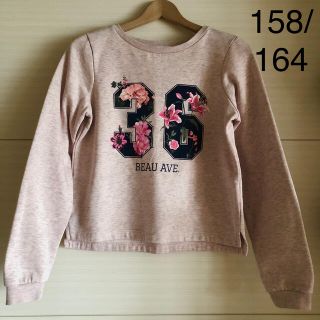 エイチアンドエム(H&M)のH&M  スモーキーピンク　裏起毛　トレーナー 150/160 子供服　女の子(Tシャツ/カットソー)