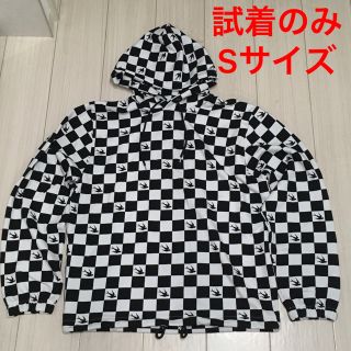 マックキュー(McQ)のMCQ ALEXANDER MCQUEEN チェック柄フーディー Sサイズ(パーカー)