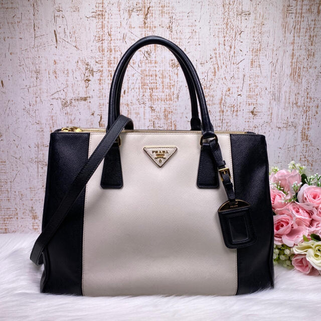 ✨美品✨PRADA プラダ ガレリア サフィアーノ 2way ショルダーバッグ