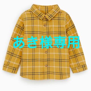 ザラキッズ(ZARA KIDS)のZARA BABY チェックシャツ　ネルシャツ  104(Tシャツ/カットソー)