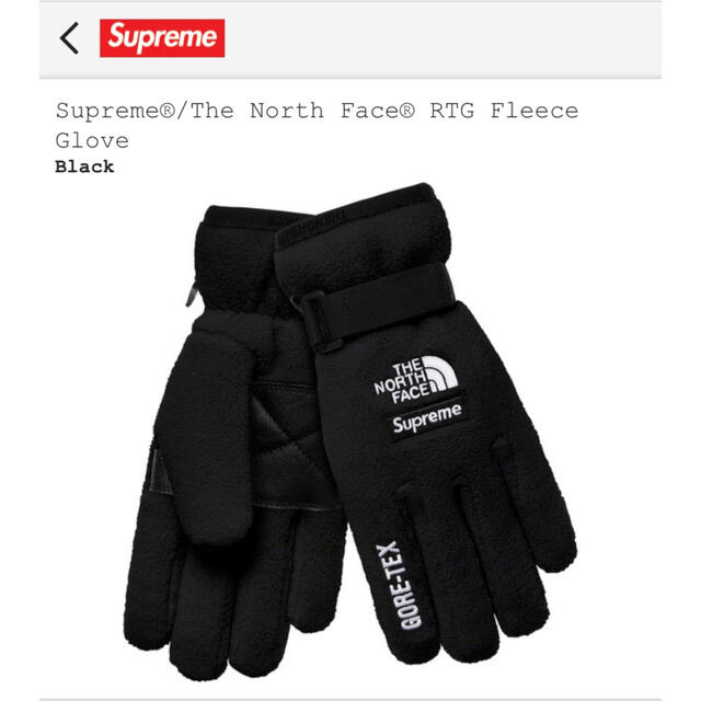 Supreme(シュプリーム)のSupreme north face RTG fleece glove 手袋 メンズのファッション小物(手袋)の商品写真