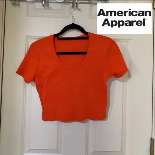 American Apparel(アメリカンアパレル)のアメリカンアパレル⭐︎クロップドトップス レディースのトップス(Tシャツ(半袖/袖なし))の商品写真