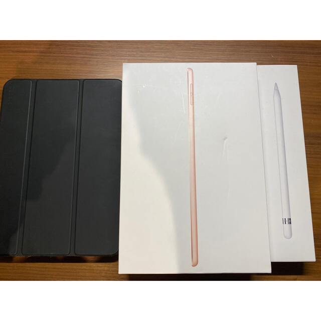 タブレットIPad mini 5（64GB/GOLD）Apple Pencil・ケース付き