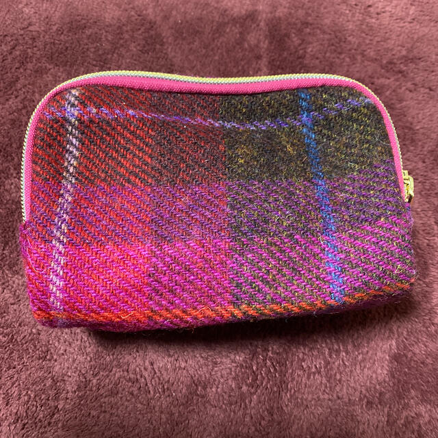 しまむら(シマムラ)のHarris tweed ポーチ　ピンク レディースのファッション小物(ポーチ)の商品写真