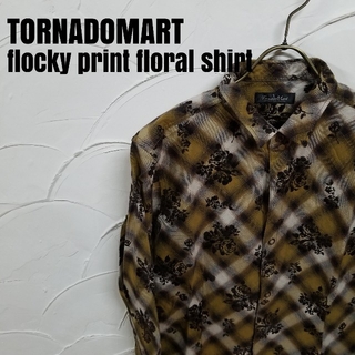 トルネードマート(TORNADO MART)のTORNADOMART/トルネードマート フロッキープリント 花柄 シャツ(シャツ)