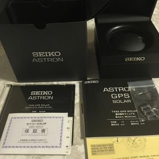 SEIKO - セイコー SEIKO アストロン GPSソーラー SBXA019 ブラック文字