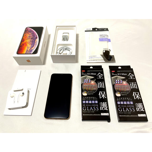 iPhone(アイフォーン)のiPhone Xs Max 256GB ゴールド 中古品 スマホ/家電/カメラのスマートフォン/携帯電話(スマートフォン本体)の商品写真