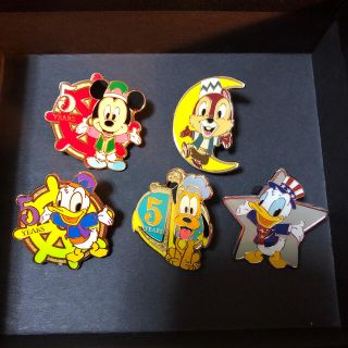 ディズニー(Disney)のディズニー　ピンバッチ5個セット(キャラクターグッズ)