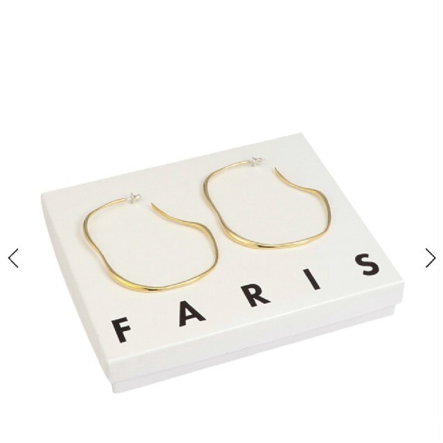 FARIS☆Large VERO フープ ピアス☆大人気ブロンズ色