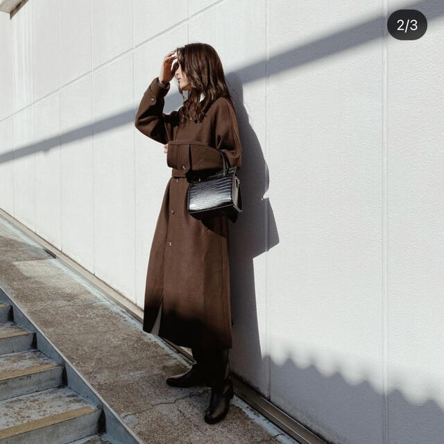 マウジー BAL COLLAR LONG COAT ステンカラー コート