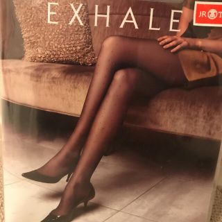 アツギ(Atsugi)の美しい、上品さ溢れるアツギ Exhale トゥーハート柄 ストッキング 新品。(タイツ/ストッキング)