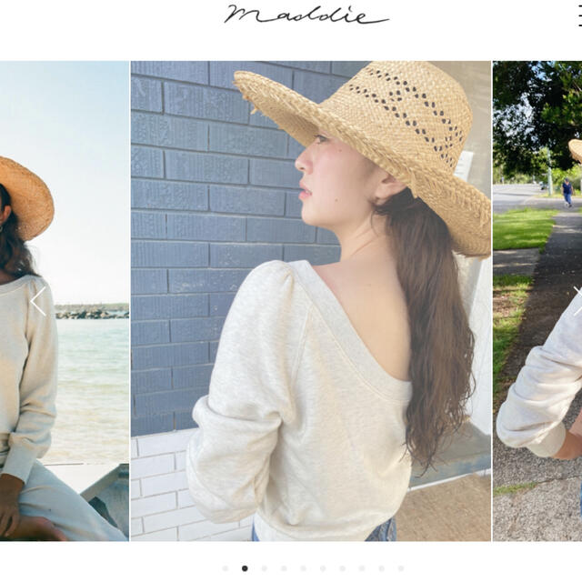 Ron Herman(ロンハーマン)のMaddie Original Sweatshirts  スウェット　アイボリー レディースのトップス(トレーナー/スウェット)の商品写真