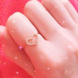 サマンサティアラ(Samantha Tiara)のミルク様専用♡美品♡サマンサティアラ♡ダイヤモンドハートリング9.5号(リング(指輪))