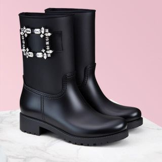 ロジェヴィヴィエ(ROGER VIVIER)のロジェヴィヴィエ テンペットヴィヴ ショートブーツ レインブーツ(レインブーツ/長靴)