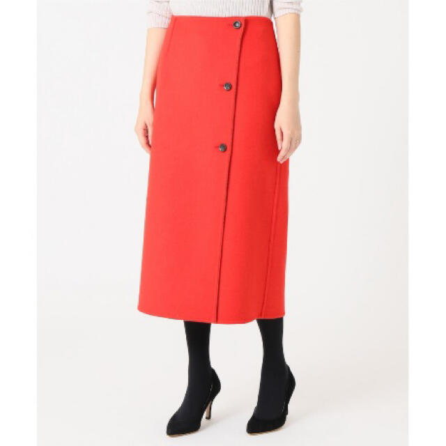 IENA(イエナ)のぴんくさん専用♡Wフェイスリバーシブルミッドカーフスカート38 レディースのスカート(ロングスカート)の商品写真