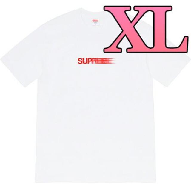 即納 XL Supreme Motion Logo Tee white