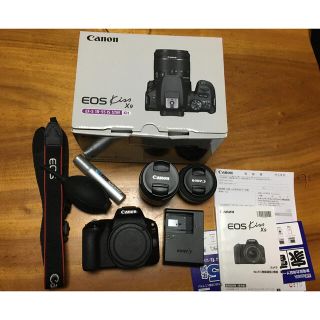 キヤノン(Canon)のcanon kiss x9 レンズキット＋パンケーキレンズ(デジタル一眼)