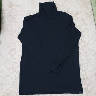 ユニクロ(UNIQLO)のユニクロ　ヒートテック極暖　タートルネック　美品　XL 黒(Tシャツ/カットソー(七分/長袖))