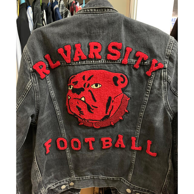 POLO RALPH LAUREN(ポロラルフローレン)のPOLO Bulldog RL Varsity Football Jacket メンズのジャケット/アウター(Gジャン/デニムジャケット)の商品写真
