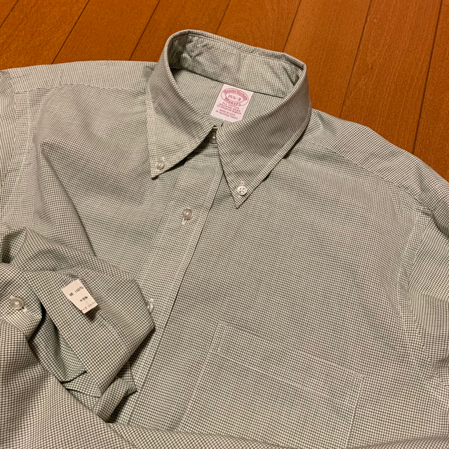 Brooks Brothers(ブルックスブラザース)の古着 90s USA製 Brooks Brothers makers 赤タグBD メンズのトップス(シャツ)の商品写真