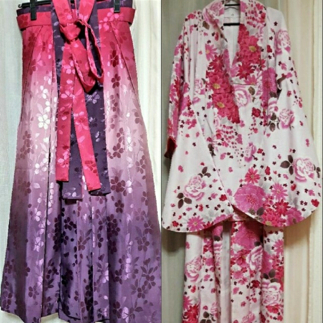 袴&着物セット-女性用 レディースの水着/浴衣(着物)の商品写真