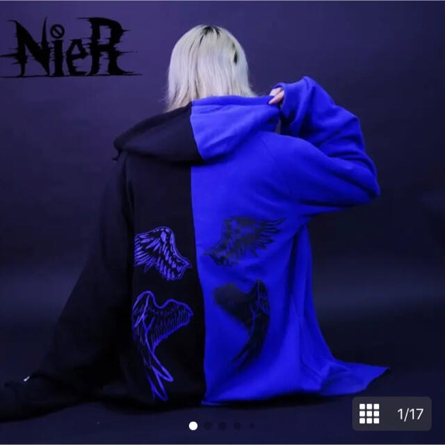 冬用two-tone  ZIP PARKA【DOUBLE WING】 NieR レディースのトップス(パーカー)の商品写真