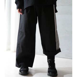 ワイスリー(Y-3)のY-3 M 3STP GABADINE WIDE PANTS(BLACK)(スラックス)