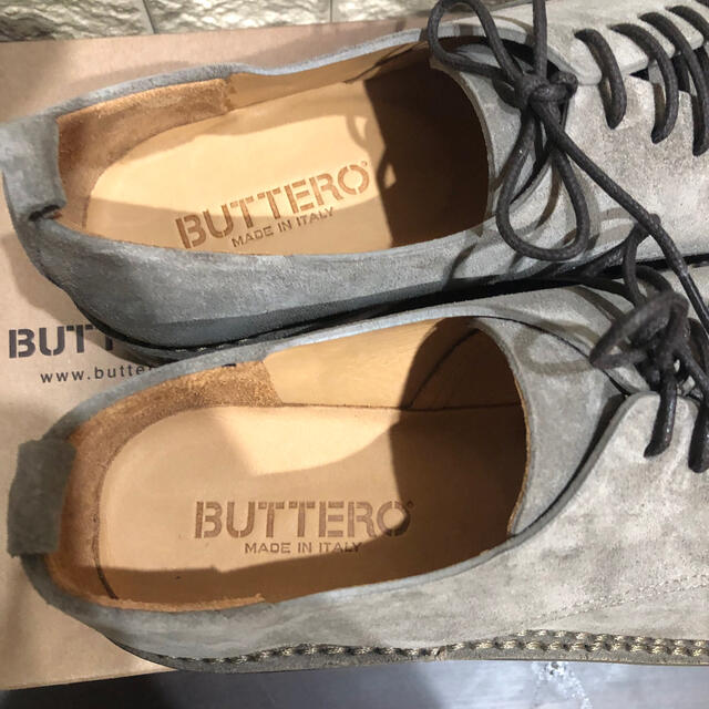 値下げ 新品 ブッテロ BUTTERO スエード レースアップシューズ | www