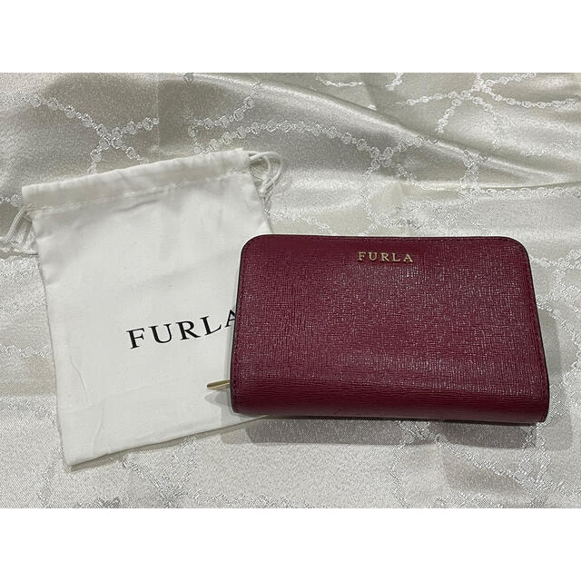 Furla(フルラ)のFURLA フルラ 二つ折り財布　【赤、ワインレッド】 レディースのファッション小物(財布)の商品写真