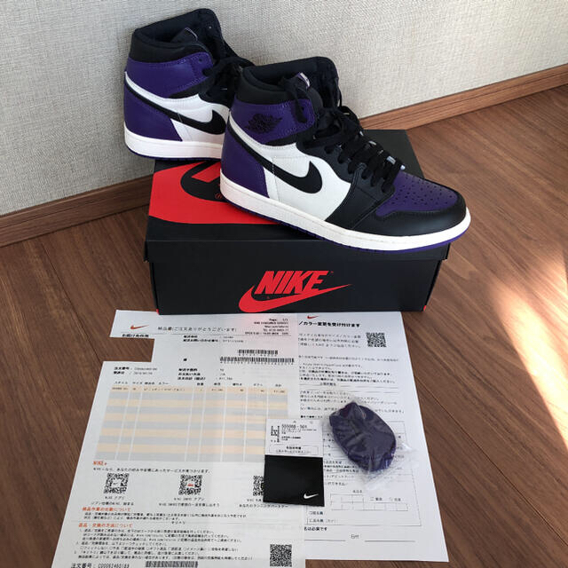 NIKE(ナイキ)のNIKE AIR JORDAN1  COURT PURPLE 26.0 メンズの靴/シューズ(スニーカー)の商品写真