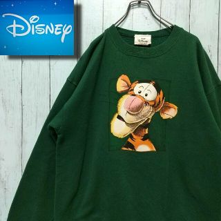 ディズニー(Disney)のディズニー★ティガー★人気のアースカラー グリーン フルジョ 古着男子(ブルゾン)