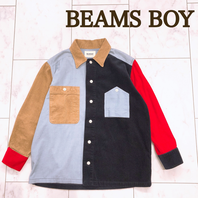 BEAMS BOY(ビームスボーイ)のBEAMS BOY コーデュロイ クレイジーカラー ワークシャツ レディースのトップス(シャツ/ブラウス(長袖/七分))の商品写真