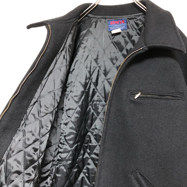 EDWIN(エドウィン)のvintage EDWIN drizzler jacket black wool メンズのジャケット/アウター(フライトジャケット)の商品写真