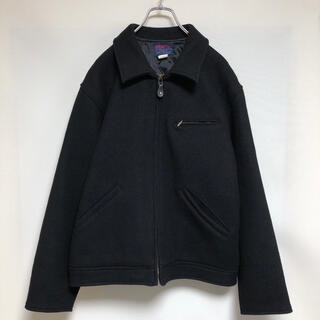 エドウィン(EDWIN)のvintage EDWIN drizzler jacket black wool(フライトジャケット)