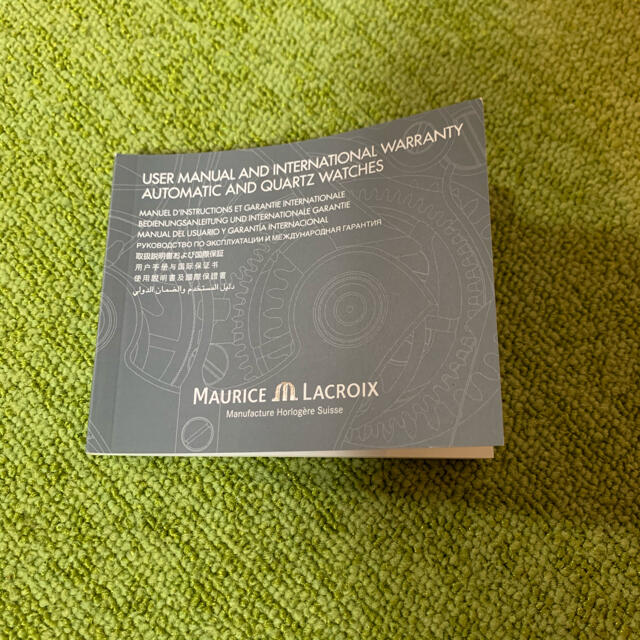MAURICE LACROIX(モーリスラクロア)の モーリスラクロア アイコン42mm ブラック 純正革バンド付き メンズの時計(腕時計(アナログ))の商品写真