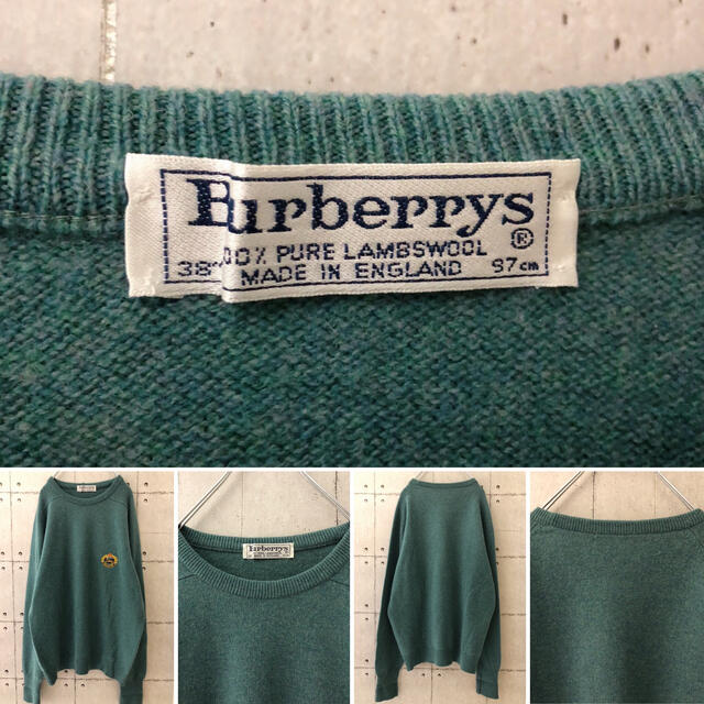 BURBERRY(バーバリー)の【激レア】Burberry バーバリー ニット ウール 100% メンズのトップス(ニット/セーター)の商品写真