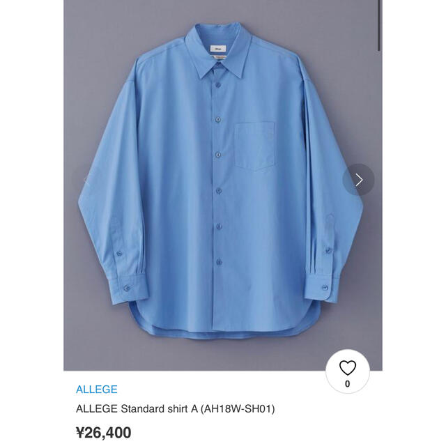 ALLEGE(アレッジ)のシャツ used  メンズのトップス(シャツ)の商品写真