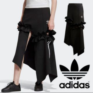 アディダス(adidas)のadidas original フリルスカート(ひざ丈スカート)