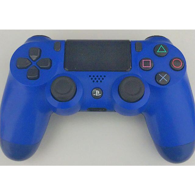 【PS4コントローラー純正】DUALSHOCK4ウェイブ・ブルー★整備品★